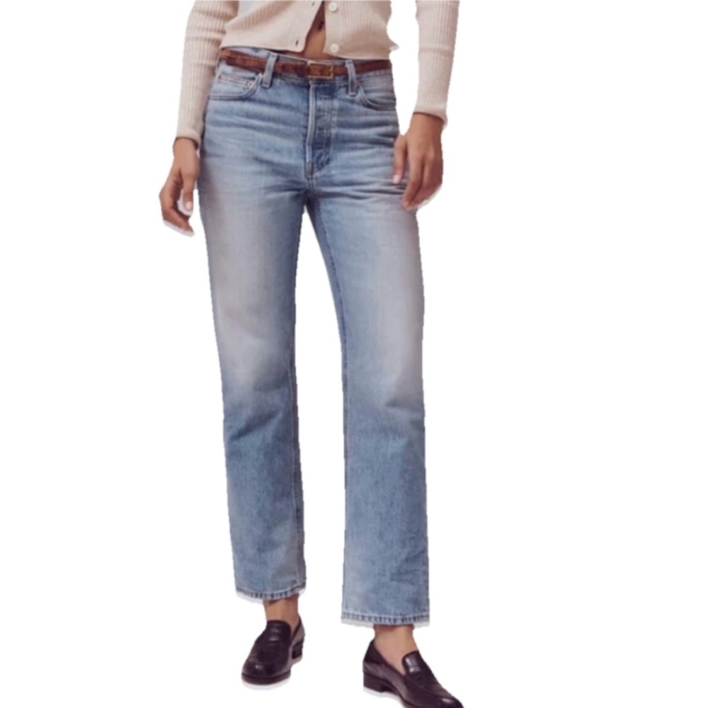 ALEX MILL Bev Relaxed Jean In Vintage Light Indigo Women’s Blue Size 24